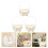 3Pcs Plastic Cloth Woven Basket with Handle Multipurpose Flower Holder 5