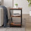 Living And Home Vintage Wooden Side Table 2