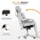 (White)Ergonomic Office Chair with Adjustable Headrest,Mesh Back 3