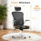 (White)Ergonomic Office Chair with Adjustable Headrest,Mesh Back 7