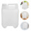 White Plastic Milk Tea Bottle Large Capacity Handle Lid 7