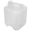 White Plastic Milk Tea Bottle Large Capacity Handle Lid 10