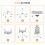 (Grey) Ergonomic Office Chair with Adjustable Headrest,Mesh Back 5