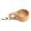 Holz-Campingbecher Stil 2 - Log, tragbar mit Griff 3