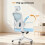 (Blue)Ergonomic Office Chair with Adjustable Headrest,Mesh Back 6