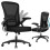 (Black)Office Chair Adjustable Lumbar Support Mesh 2