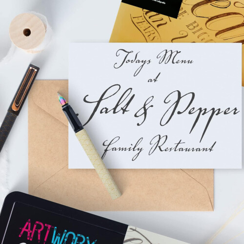 Artworx Calligraphy Pen Set - With Guide Book and Practice Paper 1