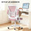 Sedia da Ufficio con Braccioli Pieghevoli Ergonomica 6