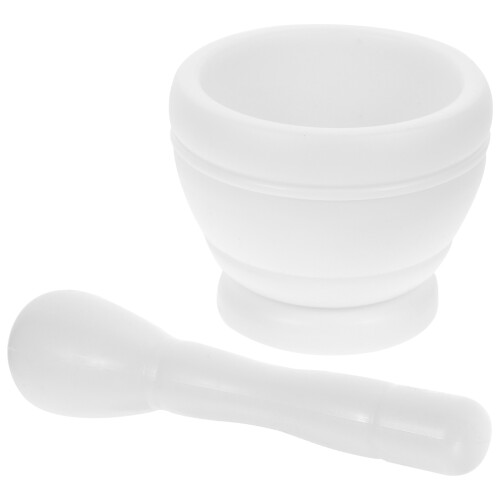 1 set knoflookstamper met stompel, herbruikbare plastic kom 2