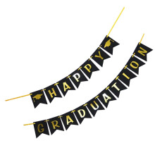 1Stk Hanging Garland Graduation Party – Papier Schwarz
