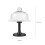 Tall White Ceramic Cake Stand with Dome for Party Display 3