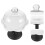 Tall White Ceramic Cake Stand with Dome for Party Display 7