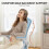 (Blue)Ergonomic Mesh Office Chair with Adjustable Headrest,Arms 4