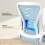 (Blue)Ergonomic Mesh Office Chair with Adjustable Headrest,Arms 7