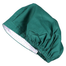 Groene katoenen werkhoed , keuken en schoonheid