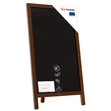 Single-Sided A-Board with Chalk Surface - 78x44 cm Advertising Stand