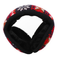 1Pc Plush Red Earmuff Warm Ear Cover Foldable Winter Ear Warmer