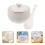 1 set keramische stoofpot met , soepkom en 8