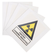4St Stralingswaarschuwing Sticker Sterk Kleefbaar Veiligheidssymbool