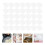 40 stuks transparante cake- en fondantschraper van plastic 6