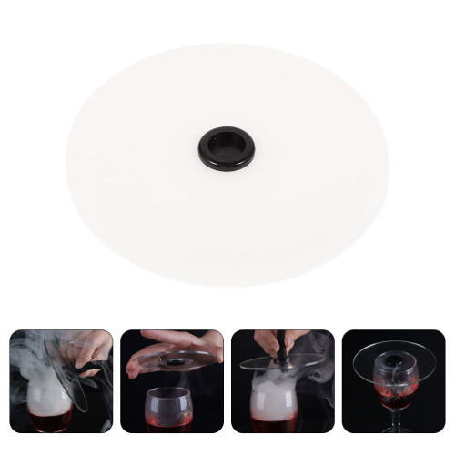 Round Acrylic Smoke Infuser Lid Easy Drink Cover 2