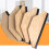 5 stuks plastic folie sticker schraper handvat auto accessoire 9