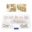 Screw Hook Golden 90pcs 1.2x0.6in 3