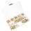 Screw Hook Golden 90pcs 1.2x0.6in 4