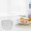 Bowl For Baking High Boron Glass 2pcs Microwave Compatible 4