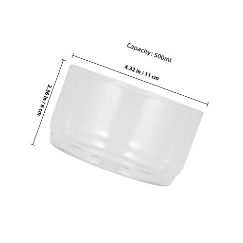 Bowl For Baking High Boron Glass 2pcs Microwave Compatible 1