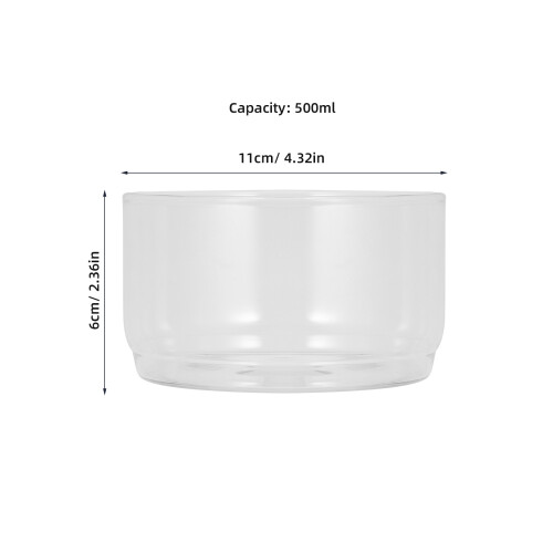 Bowl For Baking High Boron Glass 2pcs Microwave Compatible 2
