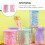 2St Stationery Holder Roze Acryl Met Ontwerp 10
