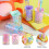 2St Stationery Holder Roze Acryl Met Ontwerp 11