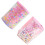2St Stationery Holder Roze Acryl Met Ontwerp 9