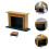 1 Set Realistische Mini Openhaard, Creatieve Mini Houtstapel Model 5