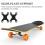 2set Skateboard Riser Pads Aluminum Prevent Screw Sink Black 8