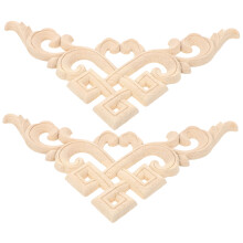 2Pz Applique in Legno Naturale Chiaro Per Rifiniture E