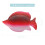 Artistic Red Iron Fish Sculpture Wall Decoration for Home 4