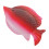 Artistic Red Iron Fish Sculpture Wall Decoration for Home 6