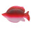 Artistic Red Iron Fish Sculpture Wall Decoration for Home 3
