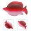 Artistic Red Iron Fish Sculpture Wall Decoration for Home 7