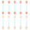 100 professionelle doppelseitige lidschattenpinsel mit 9