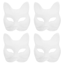 4 papier-blattmasken, handbemalt, diy-party-accessoires