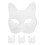 4 papier-blattmasken, handbemalt, diy-party-accessoires 3