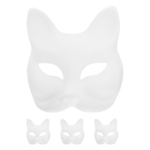 4 papier-blattmasken, handbemalt, diy-party-accessoires 2