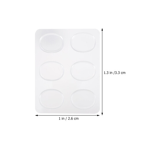 12 Pcs Adhesive Silicone Drum Dampeners Transparent 1
