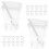 One Set Transparent Dessert Cups With Spoons For Ice Cream Pudding 8