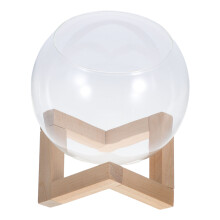 Tabletop Pflanzen Terrarium Glas Mit Holzständer Für Hydroponik