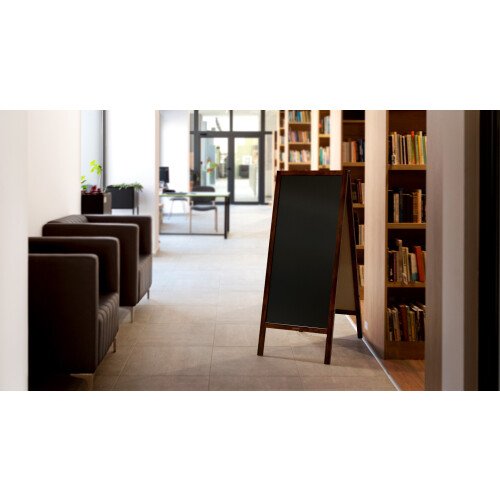 Black pavement Chalkboard with wooden frame 150x61cm 1