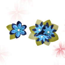 2 stuks bloemenbros non-woven haarclip handgemaakte reverspin